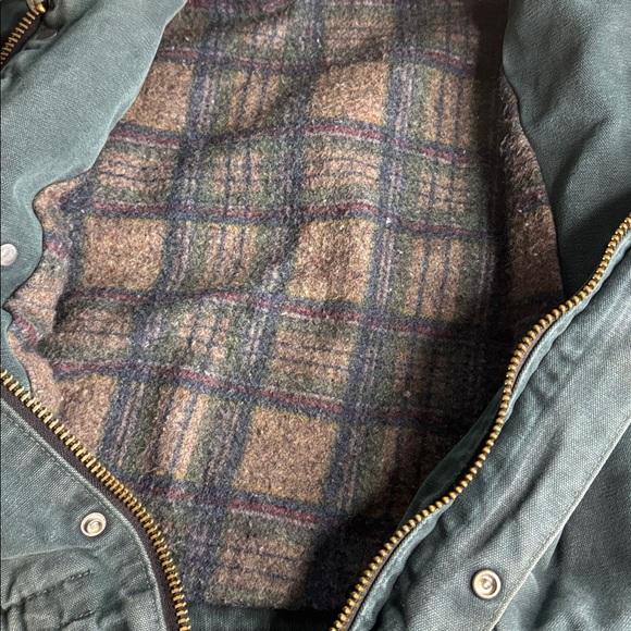 Vintage Carhartt Men's CB5043 Green Duck Duster Blanket Lined & Tan Accents - Picture 9 of 9